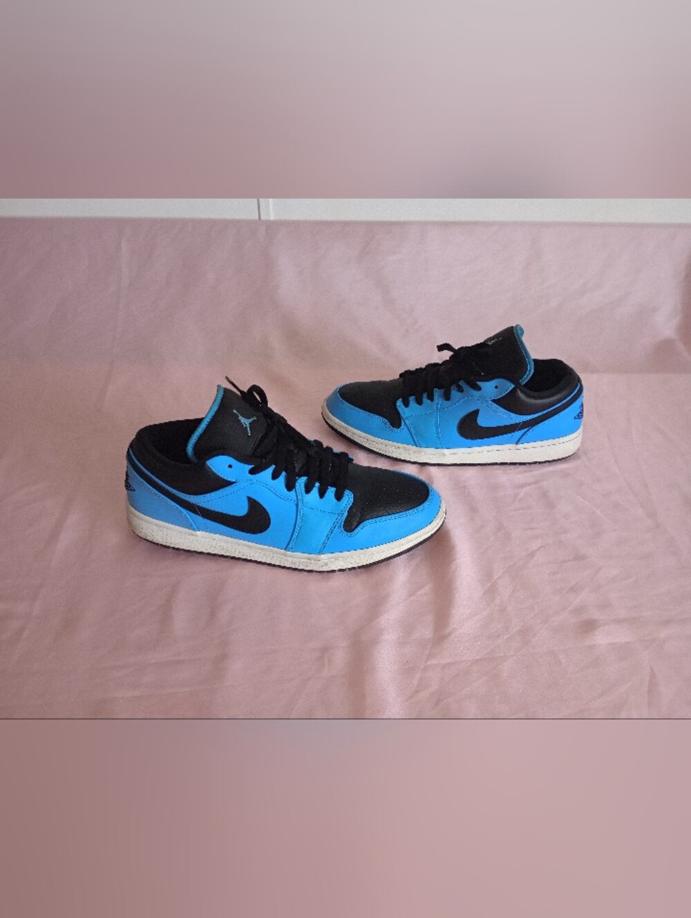 Nike Air Jordan 1 Low University Blue Black Size 12 553558-403 OG I UNC white